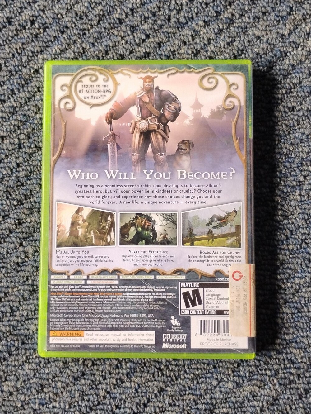 Fable II (Xbox 360) – Complete in Box (CIB) with Manual - Picture 3 of 3